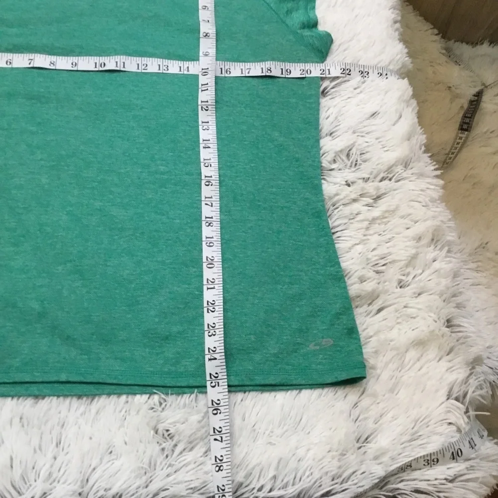 Champion Duodry short sleeve athletic tee Womans size XL green & gray - Picture 9 of 16